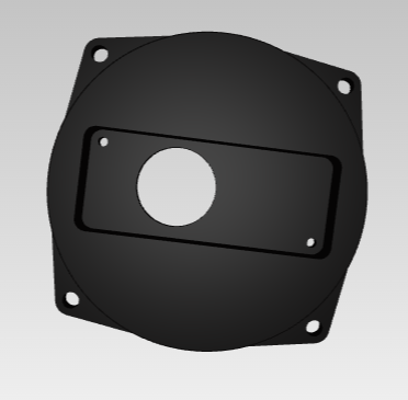 Instrumentenblende 80 mm für FLARM V3+